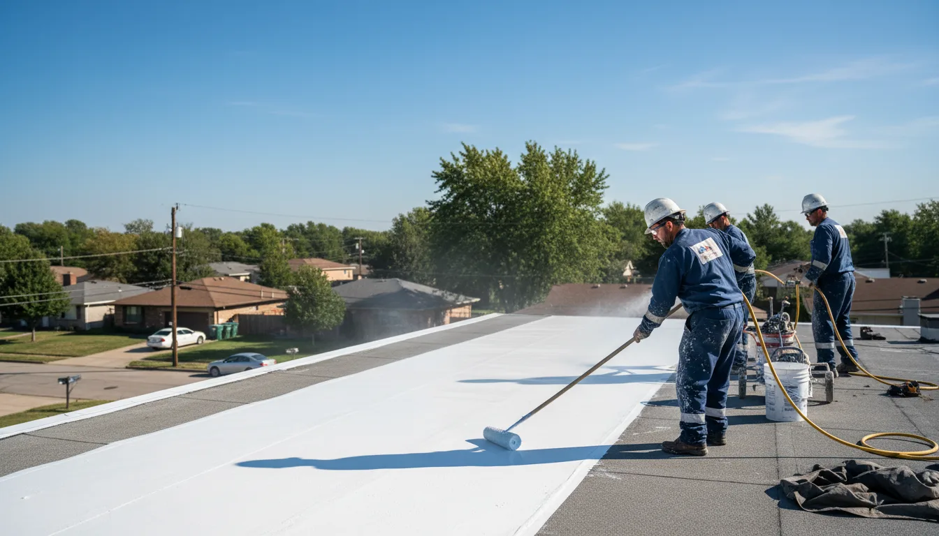Commercial roof coating in Almond, WI near me
